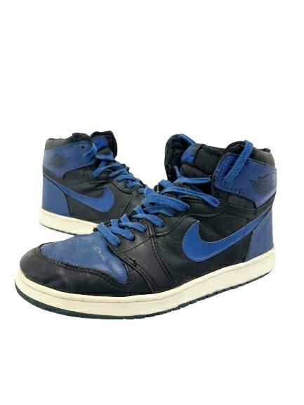 乐天商城 - 【中古】ナイキ NIKE 観賞用 85年製 オリジナル AIR JORDAN 1 BLACK/ROYAL エアジョーダン 1 ブラック ロイヤル 851101BY 27.5 ブランド古着ベクトル 中古☆AA★▲260320 メンズ