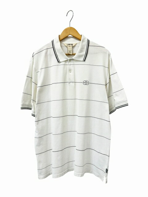 樂天商城 - 【中古】ステューシー STUSSY 00s ポロシャツ L 白 ホワイト ブランド古着ベクトル 中古260510 メンズ