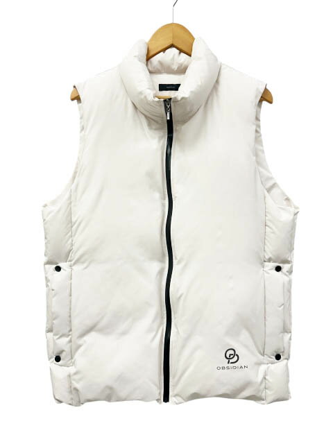 樂天商城 - 【中古】OBSIDIAN オブシディアン DAWN VEST ロゴ プリント ダウン ベスト ゴルフウェア 0DM23AV028 M 白ホワイト ブランド古着ベクトル 中古●260322 メンズ