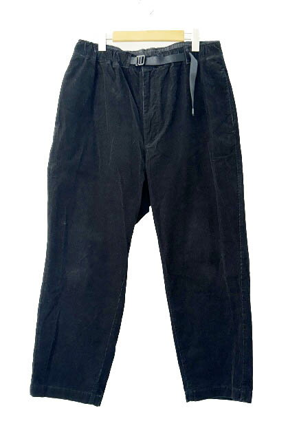 Rakuten - 【中古】everyone エブリワン 24AW corduroy belted pants コーデュロイ ベルテッド イージー パンツ EV24-PT23 L 黒ブラック ブランド古着ベクトル 中古260331 メンズ