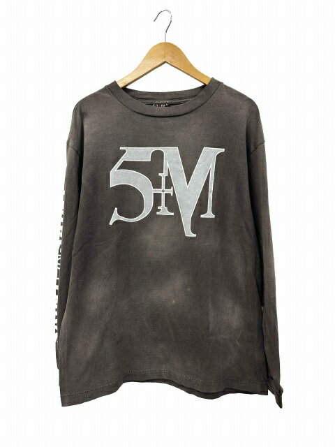 Rakuten - 【中古】セントマイケル SAINTMICHAEL 21AW STMYES LS TEE プリント 長袖 ロングスリーブ Tシャツ SM-A21-0000-022 M ウォッシュドブラック ブランド古着ベクトル 中古☆AA★260422 メンズ