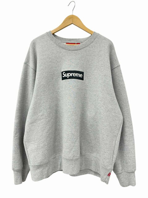 Rakuten - 【中古】シュプリーム SUPREME 22AW Box Logo Crewneck ボックス ロゴ刺繍 クルーネック スウェット トレーナー L グレー ブランド古着ベクトル 中古☆AA★260428 メンズ