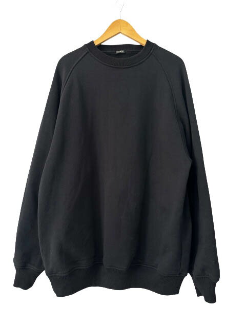 Rakuten - 【中古】コモリ COMOLI 26SS コットン裏毛クルーネック スウェット トレーナー D01-05002 4 黒ブラック ブランド古着ベクトル 中古260403 メンズ