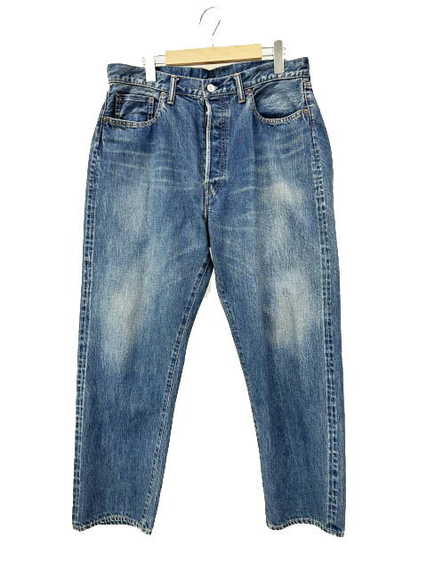 樂天商城 - 【中古】A.PRESSE アプレッセ 22AW Washed Denim Wide Pants ウォッシュド デニム ワイド パンツ 22AAP-04-05H 32 インディゴ ブルー ブランド古着ベクトル 中古260419 メンズ