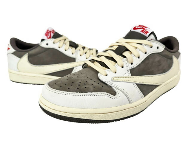 Rakuten - 【中古】ナイキ NIKE ×TRAVIS SCOTT トラヴィス スコット AIR JORDAN 1 LOW OG SP Reverse Mocha エア ジョーダン 1 ロー リバース モカ 27 茶ブラウン ブランド古着ベクトル 中古☆AA★▲■260524 メンズ