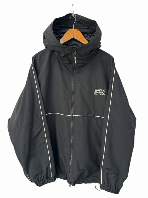 樂天商城 - 【中古】ワコマリア WACKO MARIA × NANGA ナンガ MOUNTAIN PARKA ロゴ刺繍 マウンテン パーカー ジャケット L 黒 ブラック ブランド古着ベクトル 中古260414 メンズ