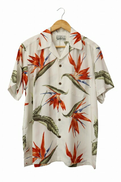 Rakuten - 【中古】ワコマリア WACKO MARIA 極楽鳥花 S/S HAWAIIAN SHIRT 半袖 ハワイアン シャツ M 白 ホワイト ブランド古着ベクトル 中古 260423 メンズ