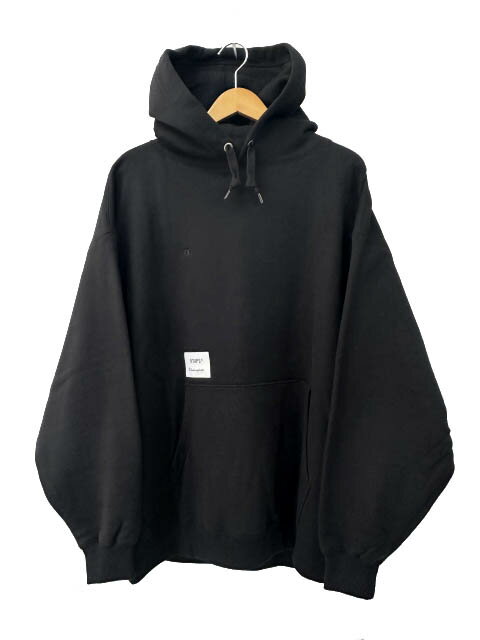 乐天商城 - 【中古】ダブルタップス WTAPS ×Champion チャンピオン 23AW ACADEMY HOODED アカデミー フーデッド ロゴ刺繍 プルオーバー パーカー C8-Z110 XL 黒ブラック ブランド古着ベクトル 中古■260424 メンズ