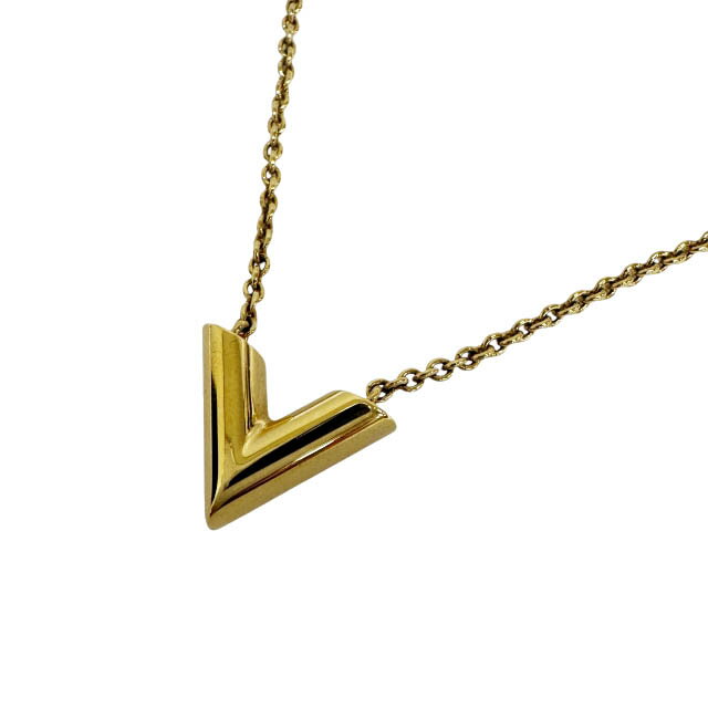 樂天商城 - 【中古】ルイヴィトン LOUIS VUITTON ネックレス エセンシャルV ロゴ ペンダント M61083 ゴールド ブランド古着ベクトル 中古▲260413 レディース