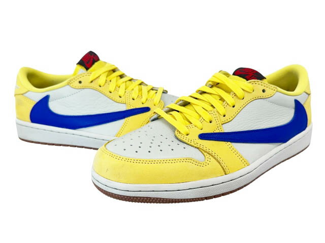 乐天商城 - 【中古】ナイキ NIKE ×Travis Scott トラヴィス スコット WMNS AIR JORDAN 1 LOW OG SP Canary ウィメンズ エア ジョーダン 1 レトロ ロー カナリー DZ4137-700 27 イエロー ブランド古着ベクトル 中古☆AA★▲■260531 レディース