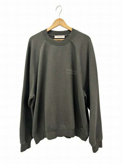 乐天商城 - 【中古】エフオージー エッセンシャルズ FOG ESSENTIALS ロゴ モックネック スウェット トレーナー XL グレー ブランド古着ベクトル 中古☆AA★260528 メンズ