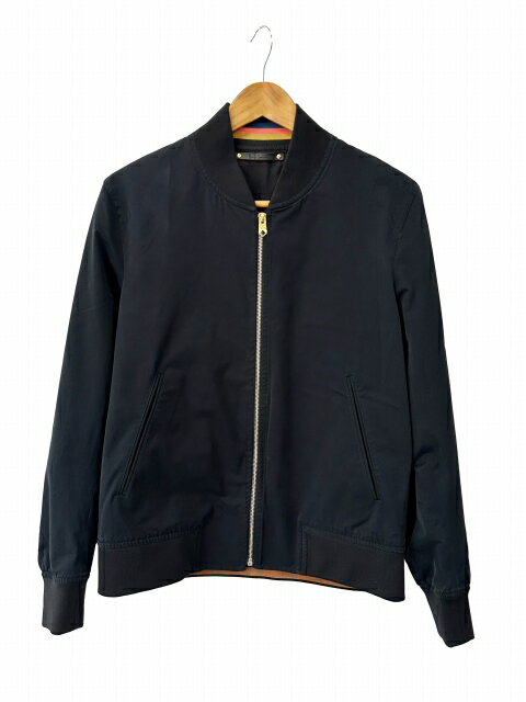 Rakuten - 【中古】ポールスミス PAUL SMITH ブルゾン ジャケット PF-OC-66592 L 黒 ブラック ブランド古着ベクトル 中古●260424 メンズ