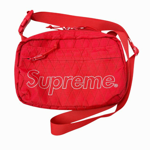 乐天商城 - 【中古】シュプリーム SUPREME 18AW Shoulder Bag ロゴ ショルダー バッグ 赤レッド ブランド古着ベクトル 中古☆AA★▲260521 メンズ