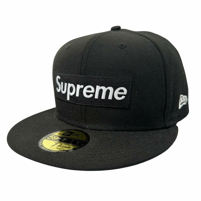 Rakuten - 【中古】シュプリーム SUPREME ×NEWERA ニューエラ 21SS Champions Box Logo Cap チャンピオンズ ボックス ロゴ刺繍 ベースボール キャップ 帽子 7 3/8 黒ブラック ブランド古着ベクトル 中古☆AA★▲260522 メンズ