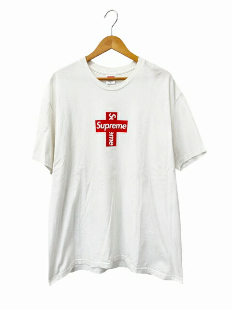 Rakuten - 【中古】シュプリーム SUPREME 20AW Cross Box Logo Tee クロス ボックス ロゴ プリント 半袖 Tシャツ XL 白 ホワイト ブランド古着ベクトル 中古☆AA★260520 メンズ