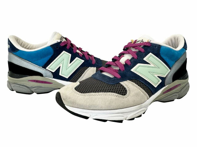 Rakuten - 【中古】ニューバランス NEW BALANCE M7709FR Made in England BLUE GRAY 27 ブルー グレー ブランド古着ベクトル 中古▲■260510 メンズ