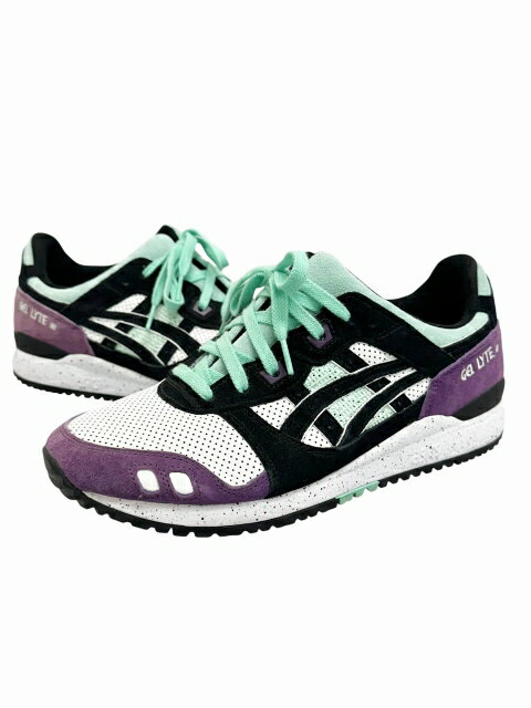 乐天商城 - 【中古】アシックス asics GEL-LYTE III OG WHITE/BLACK ゲルライト 3 スニーカー 1203A277-101 27 紫 パープル ブランド古着ベクトル中古▲260513 メンズ