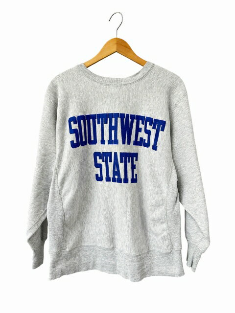 Rakuten - 【中古】チャンピオン CHAMPION REVERSE WEAVE リバースウィーブ 80s トリコタグ SOUTHSWEST STATE プリント スウェット トレーナー L 灰 グレー ブランド古着ベクトル 中古260424 メンズ