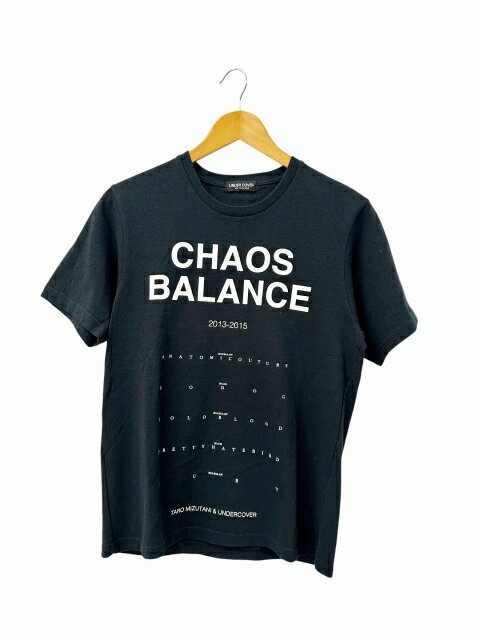 樂天商城 - 【中古】アンダーカバー UNDERCOVER ×TARO MIZUTANI 水谷太郎 17AW CHAOS BALANCE TEE ロゴ プリント Tシャツ 半袖 1 黒 ブラック ブランド古着ベクトル中古260429 メンズ