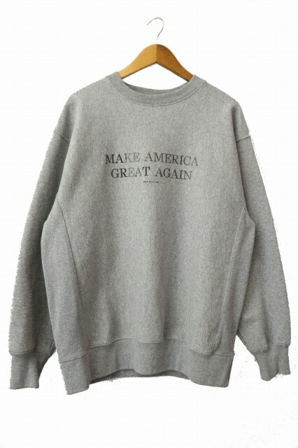 Other - 【中古】TODAY edition トゥデイ エディション MAKE AMERICA GREAT AGAIN Crewneck Sweat メイク アメリカ グレート アゲイン クルーネック スウェット トレーナー XL 灰 グレー ブランド古着ベクトル 中古 260430 メンズ