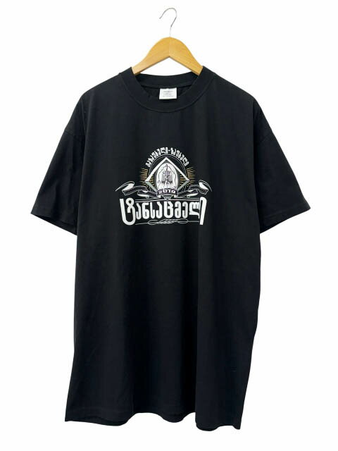 樂天商城 - 【中古】ヴェトモン ベトモン VETEMENTS 19SS Secret Society Tee シークレット ソサエティ プリント 半袖Tシャツ USS197071 M 黒ブラック ブランド古着ベクトル 中古☆AA★260526 メンズ