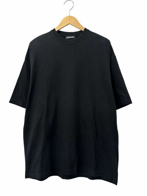 乐天商城 - 【中古】バレンシアガ BALENCIAGA 19SS TATTOO LOGO Tee タトゥー バック ロゴ刺繍 半袖Tシャツ 570805 TEV68 S 黒ブラック ブランド古着ベクトル 中古☆AA★260525 メンズ