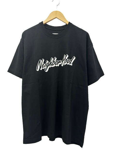 Rakuten - 【中古】ネイバーフッド NEIGHBORHOOD 22SS NH-9 C-TEE SS ロゴ プリント 半袖 Tシャツ 221PCNH-ST09 M 黒ブラック ブランド古着ベクトル 中古260504 メンズ