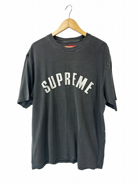 樂天商城 - 【中古】シュプリーム SUPREME 24SS Cracked Arc S/S Top クラック アーチ ロゴ プリント 半袖 Tシャツ L フェードブラック ブランド古着ベクトル 中古☆AA★260606 メンズ