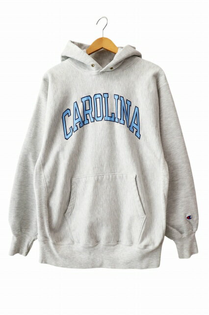 Rakuten - 【中古】チャンピオン CHAMPION 90s Reverse Weave CAROLINA リバース ウィーブ カロライナ フーディ パーカー XL 灰 グレー ブランド古着ベクトル 中古 260514 メンズ
