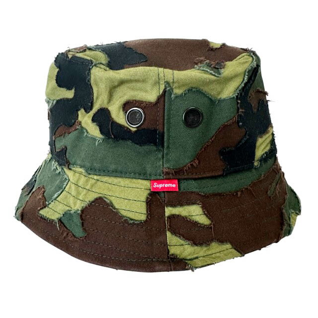 樂天商城 - 【中古】シュプリーム SUPREME 25SS Layered Camo Crusher Woodland レイヤード カモ クラッシャー バケット ハット ウッドランド 帽子 S/M カーキ ブランド古着ベクトル 中古☆AA★▲260610 メンズ