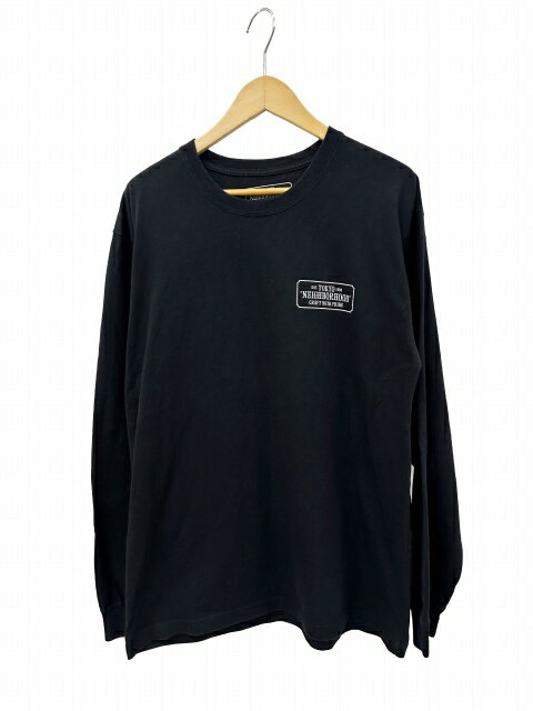 樂天商城 - 【中古】ネイバーフッド NEIGHBORHOOD 19SS BAR & SHIELD / C-TEE. LS ロゴ プリント 長袖 ロングスリーブ Tシャツ M 黒 ブラック ブランド古着ベクトル 中古260505 メンズ