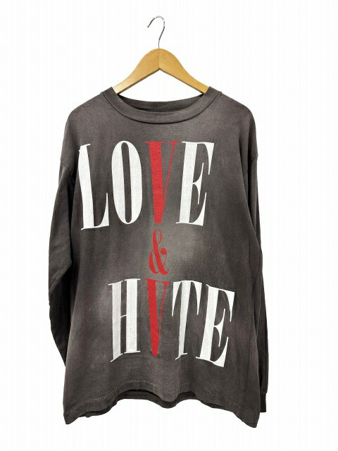 Rakuten - 【中古】セントマイケル SAINTMICHAEL 22SS ×VLONE ヴィーローン LS TEE プリント 長袖 ロングスリーブ Tシャツ ロンT SM-S22-0000-068 M フェードブラック ブランド古着ベクトル 中古☆AA★260526 メンズ