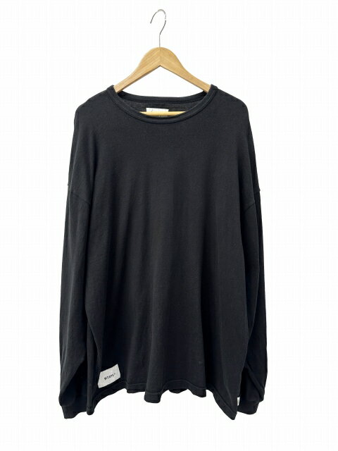 Rakuten - 【中古】ダブルタップス WTAPS 22AW LONG LIVE WTAPS L/S TEE 無地 長袖 ロングスリーブ Tシャツ 222ATDT-CSM12 04 黒 ブラック ブランド古着ベクトル 中古260527 メンズ