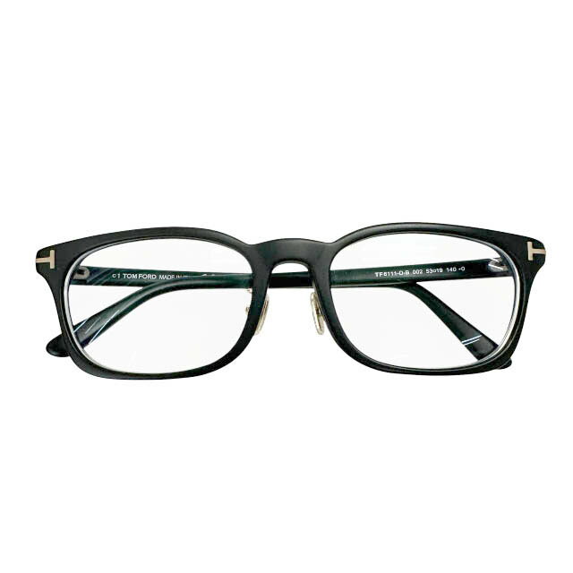 Rakuten - 【中古】トムフォード TOM FORD 黒縁 度入り アイウェア 眼鏡 めがね メガネ TF6111-D-B 53□19 140 黒マット ブラック ブランド古着ベクトル 中古▲■260524 メンズ