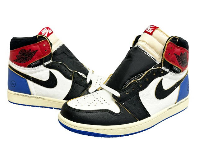樂天商城 - 【中古】ナイキ NIKE ×fragment design フラグメント デザイン × UNION ユニオン AIR JORDAN HIGH OG 1 Varsity Red Sport Royal エア ジョーダン 1 ハイ バーシティ レッド スポーツ ロイヤル 7847-002 27.5 ブランド古着ベクトル 中古▲■260526 メンズ