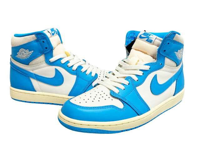 乐天商城 - 【中古】ナイキ NIKE AIR JORDAN 1 RETRO HIGH OG UNC Reimagined エア ジョーダン 1 レトロ ハイ リイマジンド DZ5485-402 27.5 青 白 ブルー ホワイト ブランド古着ベクトル 中古▲■260526 メンズ