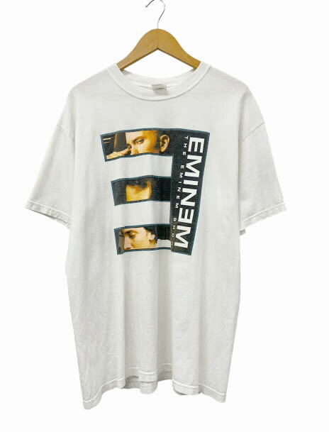 Rakuten - 【中古】ヴィンテージ VINTAGE 00s 2002 anvil EMINEM The Eminem Show ザ エミネム ショウ グラフィック ヒップホップ ラップ 半袖Tシャツ L 白ホワイト ブランド古着ベクトル 中古260530 メンズ