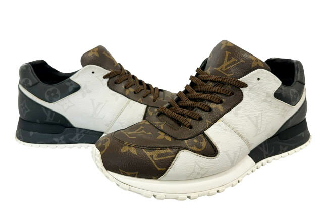 乐天商城 - 【中古】ルイヴィトン LOUIS VUITTON ランアウェイ ライン モノグラム 総柄 スニーカー 1A3N7V 7 マルチカラー ブランド古着ベクトル 中古▲260529 メンズ