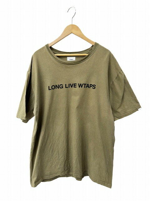 乐天商城 - 【中古】ダブルタップス WTAPS 21SS LONG LIVE WTAPS S/S TEE ロゴ プリント 半袖 Tシャツ 05 カーキ ブランド古着ベクトル 中古260527 メンズ