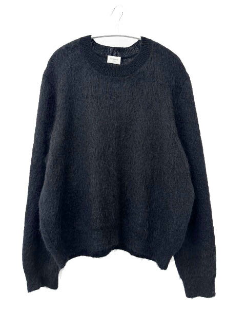 乐天商城 - 【中古】サンローラン パリ SAINT LAURENT PARIS 25AW ルーズフィット ブラッシュド モヘヤ ニット セーター 820148 Y76ZL XXL 黒ブラック ブランド古着ベクトル 中古260530 メンズ