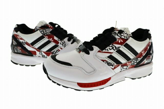 アディダス adidas ×atmos アトモス ZX 8000 Graffiti グラフィティ GW6028 26.5 赤 レッド ブランド古着ベクトル 中古▲■260530 メンズ