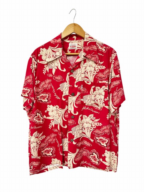 樂天商城 - 【中古】リーバイス Levi's アロハシャツ レーヨン 52100-83 M 赤 レッド ブランド古着ベクトル 中古260602 メンズ
