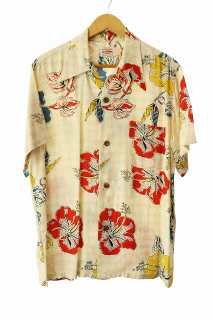 樂天商城 - 【中古】リーバイス Levi's レーヨン アロハ シャツ 52100-81 M アイボリー ブランド古着ベクトル 中古 260607 メンズ
