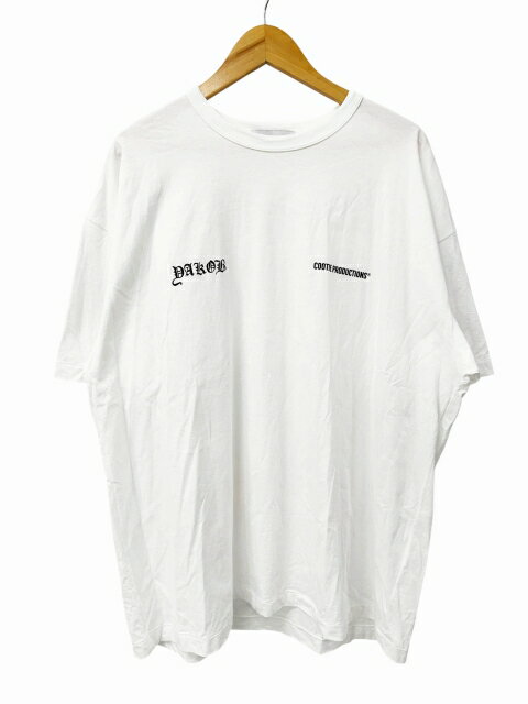 Rakuten - 【中古】クーティー COOTIE × Jakob Morley ヤコブ モーリー 24AW Print S/S Tee ロゴ プリント半袖Tシャツ CTE-24A324 M 白 ホワイト ブランド古着ベクトル 中古260602 メンズ