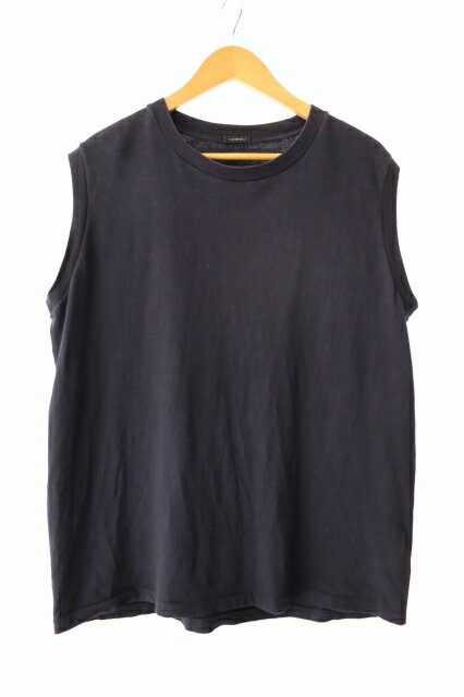 樂天商城 - 【中古】コモリ COMOLI 空紡天竺ノースリーブ Tシャツ X01-05010 2 紺 ネイビー ブランド古着ベクトル 中古 260605 メンズ