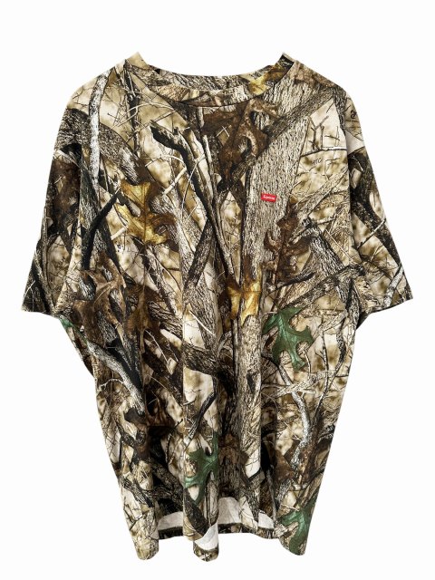 シュプリーム SUPREME 24AW Small Box Tee Camo カモ総柄 スモール ボックス ロゴ 半袖Tシャツ L ブラウン ブランド古着ベクトル 中古☆AA★260706 メンズ