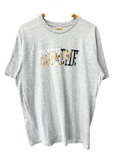 シュプリーム SUPREME 24AW Tera Patrick Tee テラ パトリック ロゴ プリント 半袖Tシャツ L グレー ブランド古着ベクトル 中古☆AA★260706 メンズ