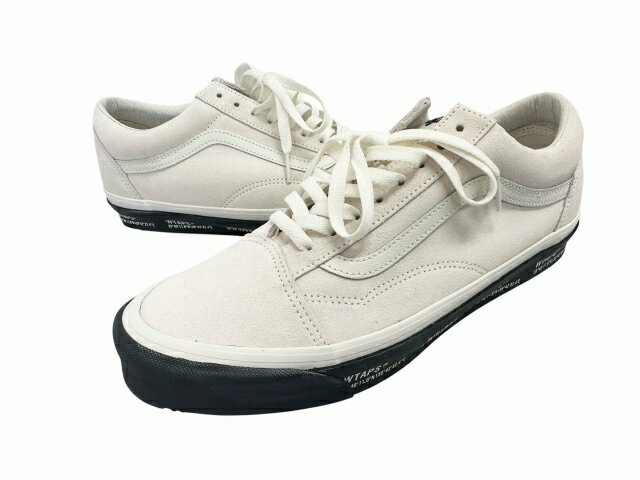 乐天商城 - 【中古】ダブルタップス WTAPS ×VANS ヴァンズ OG OLD SKOOL LX オールドスクール VN0A4P3X20F1 30 ホワイト ブランド古着ベクトル 中古▲■260606 メンズ