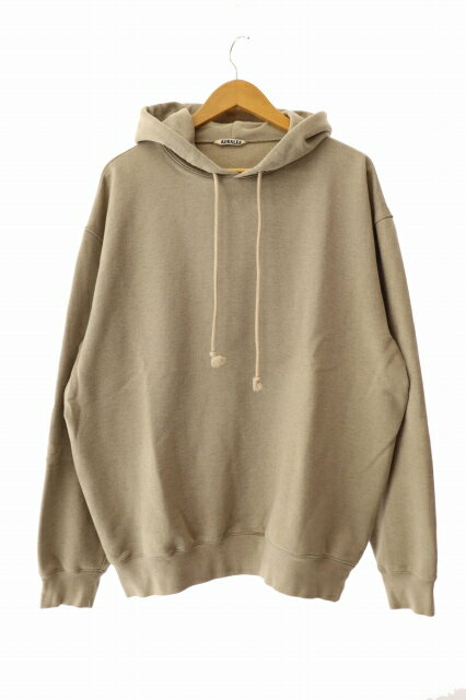 樂天商城 - 【中古】オーラリー AURALEE 21AW SUPER SOFT HEAVY SWEAT PARKA スーパー ソフト ヘビー スウェット パーカー A21AP01GU 4 ベージュ ブランド古着ベクトル 中古 260607 メンズ