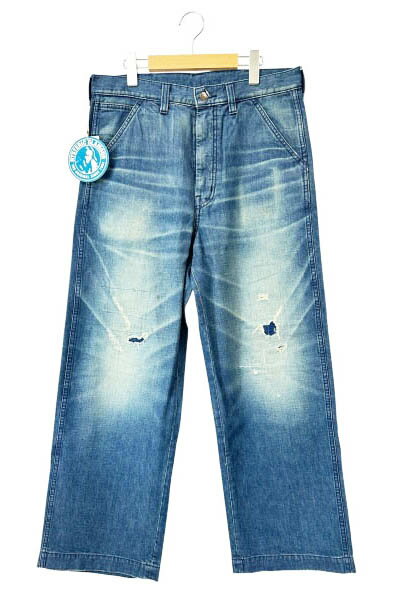 [중고] 히스테릭 글래머 HYSTERIC GLAMOUR 25SS DUR 가공 와이드 데님 팬츠 청바지 02251AP01344 M 인디고 브랜드 헌옷 벡터 중고 ■ 260612 남성
